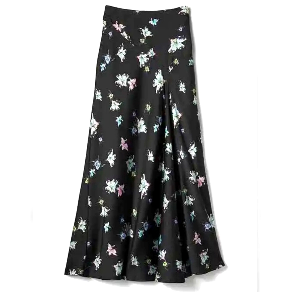 Banana Republic Printed Floral Maxi Skirt, Polyester, Multicolor, Size 0